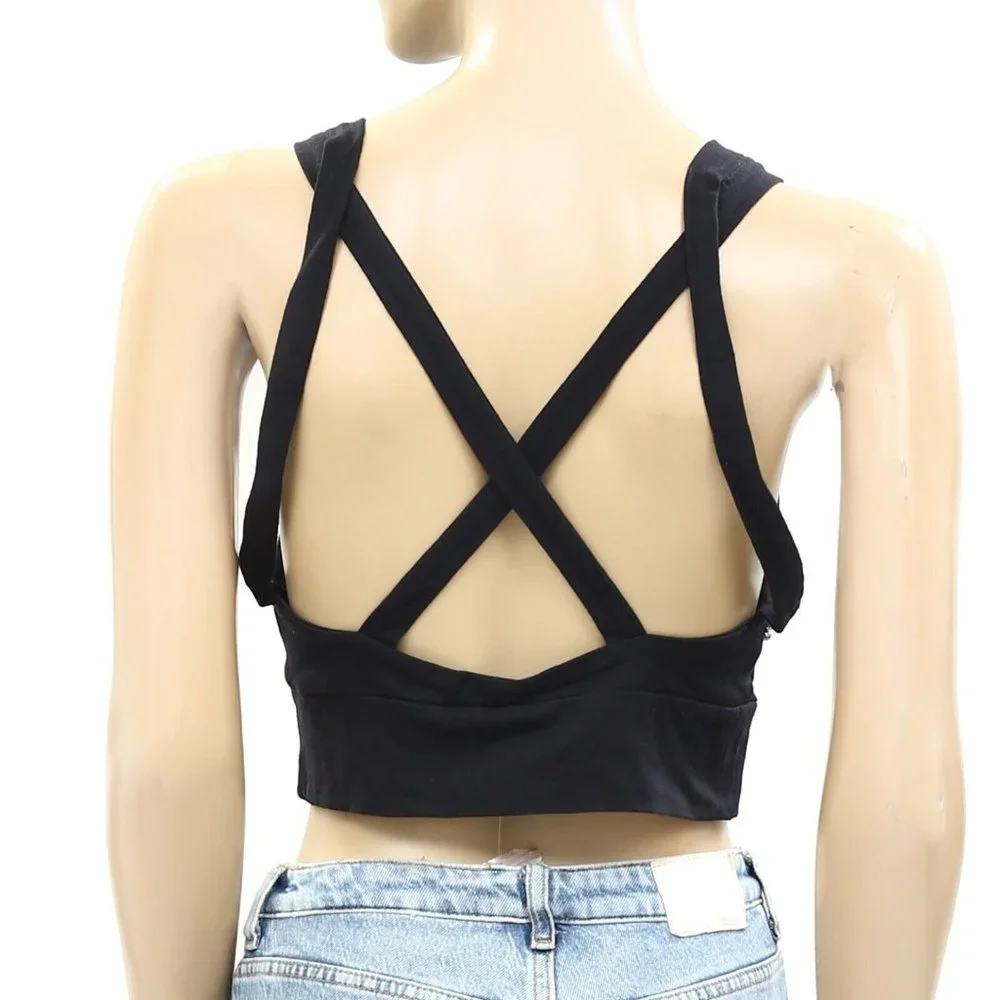 Free People Intimately Outlines Studded Brami Cropped Top Embellished M 263798